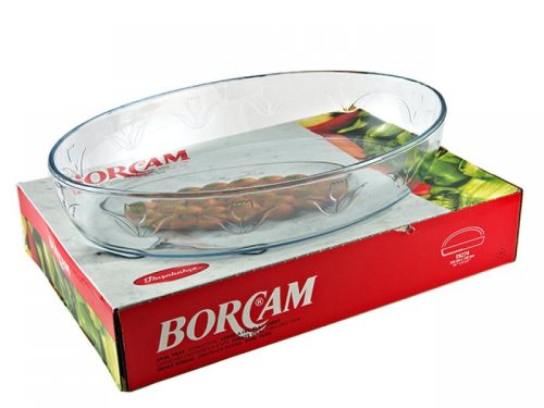 Jénai hőálló sütőtál ovális 3,2 l Borcam 59074/1067309