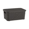 Tároló kosár tetővel rattan 5L 19,5x28x12,5cm SP-290