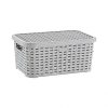 Tároló kosár tetővel rattan 5L 19,5x28x12,5cm SP-290