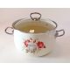 Zománcozott lábas Rózsa Happy Cooking 3,5L RS-1376