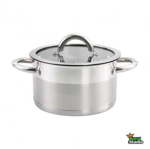 Lábas üveg fedővel 6,1L 24x13,5cm Happy Cooking RS-1342