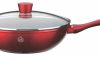 Wok márvány bevonat 30cm üveg fedővel MK-1030-30