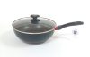 Wok márvány bevonat 28cm üveg fedővel Basico PH-15455 -28